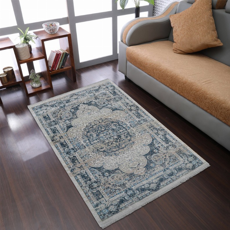 Rugsotic Carpets Machine Woven Crossweave Polyester Multicolor Area Rug Oriental - 10'x13' Multicolor13