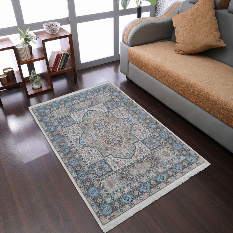 Rugsotic Carpets Machine Woven Crossweave Polyester Multicolor Area Rug Oriental - 4'8''x6'9'' Multicolor12
