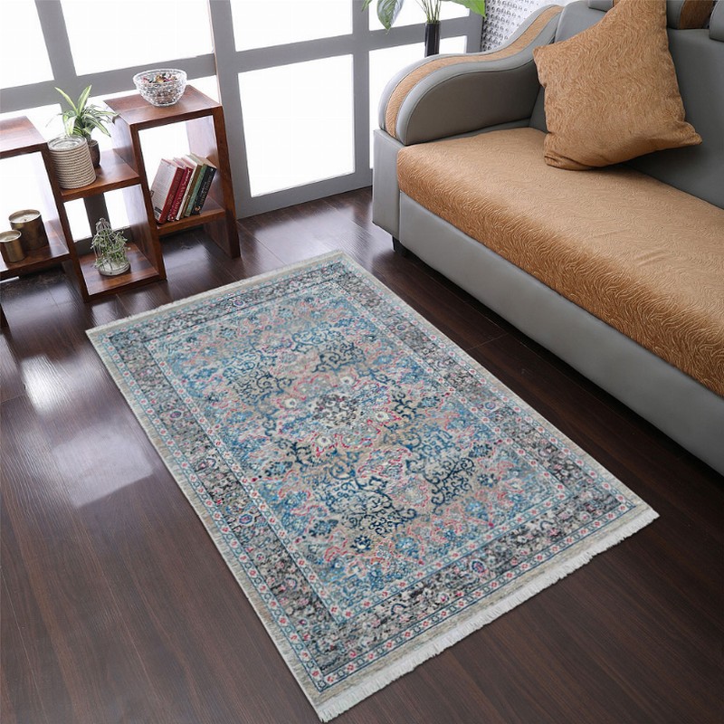 Rugsotic Carpets Machine Woven Crossweave Polyester Multicolor Area Rug Oriental - 4'x5'11'' Multicolor10