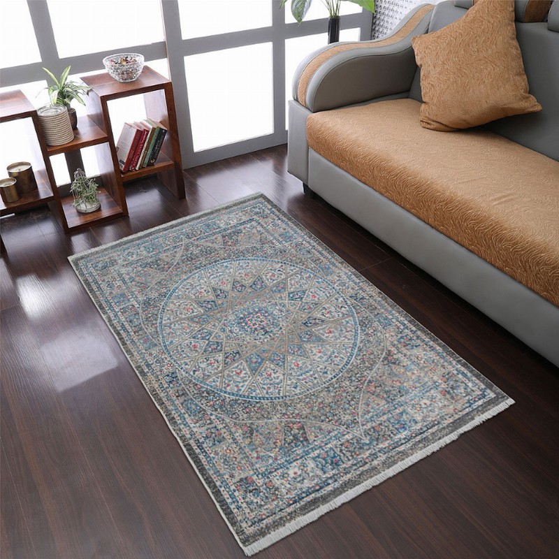 Rugsotic Carpets Machine Woven Crossweave Polyester Multicolor Area Rug Oriental - 1'8''x2'10'' Multicolor9