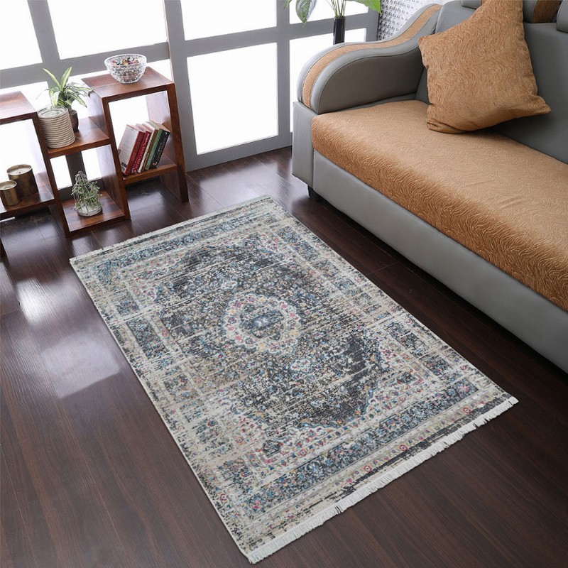 Rugsotic Carpets Machine Woven Crossweave Polyester Multicolor Area Rug Oriental - 4'8''x6'9'' Multicolor7