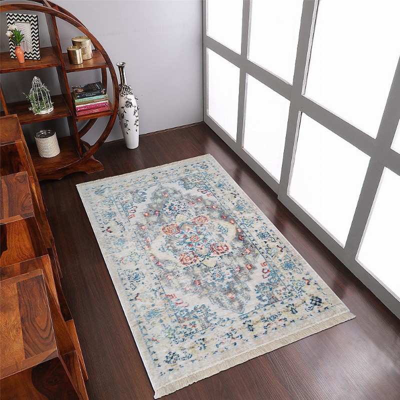 Rugsotic Carpets Machine Woven Crossweave Polyester Multicolor Area Rug Oriental - 2'x3'10'' Multicolor3