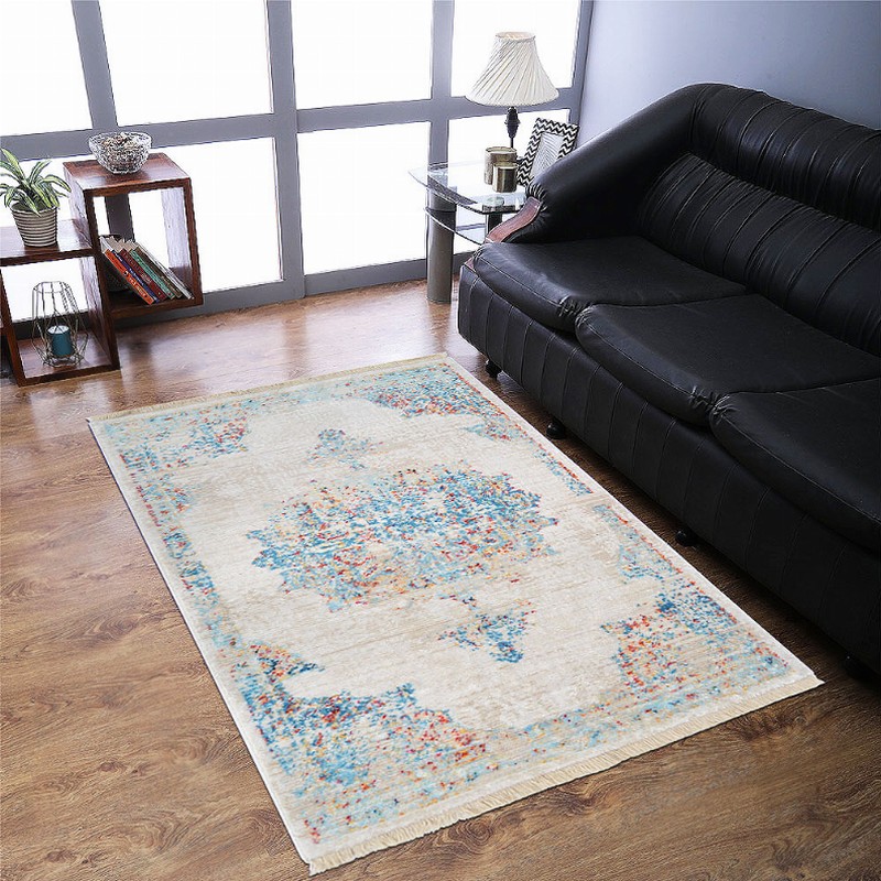 Rugsotic Carpets Machine Woven Crossweave Polyester Multicolor Area Rug Oriental - 4'8''x6'9'' Multicolor2
