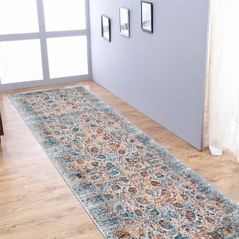 Rugsotic Carpets Machine Woven Heatset Polypropylene 3'2''x10' Runner Area Rug Oriental - 3'2''x10' Ivory