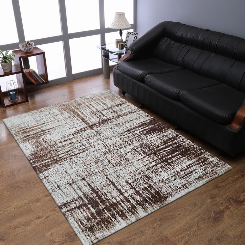Rugsotic Carpets Machine Woven Heatset Polypropylene Area Rug Contemporary 4'4''x6'4'' Beige