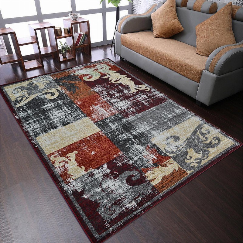 Rugsotic Carpets Machine Woven Heatset Polypropylene Area Rug Floral 4'x6' Multicolor3