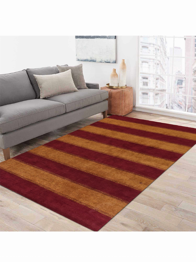 Rugsotic Carpets Hand Knotted Loom Silk Mix Runner Area Rug