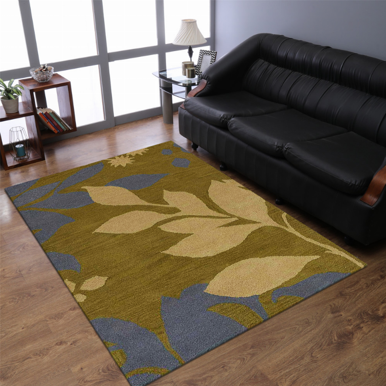Rugsotic Carpets Hand Tufted Wool Area Rug Floral