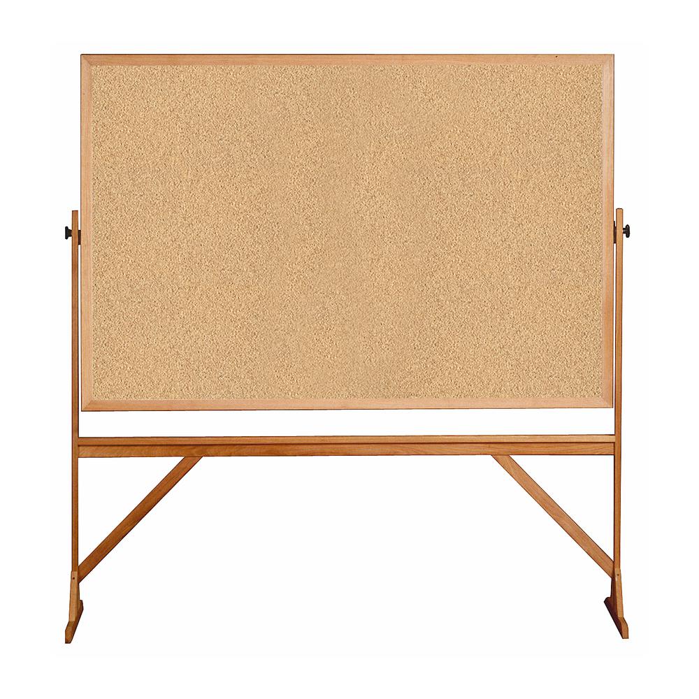 78?"x 77" Wood Frame Reversible Natural Cork/Natural Cork