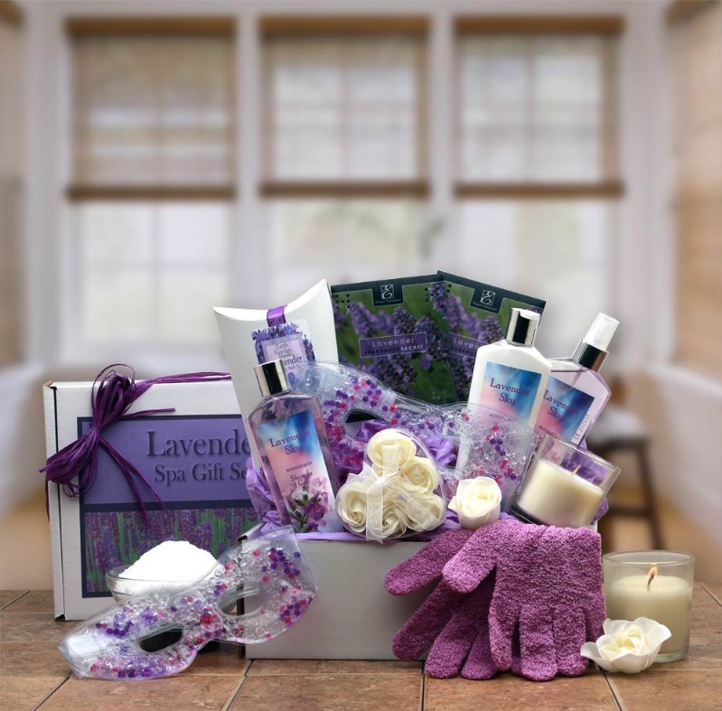 Gifts For Her - 9x9x6 inLavender Sky Spa Gift Box