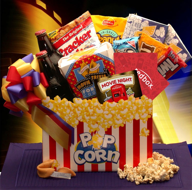 Snack Gift Baskets - 16x12x8 inMovie Night Mania Blockbuster Gift Box