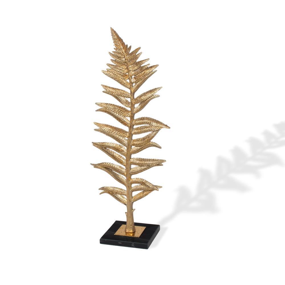 Gilded Fern I, Decorative Feather