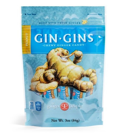 Ginger People Ginger Chews Peanut 3 Oz (24 Pack)