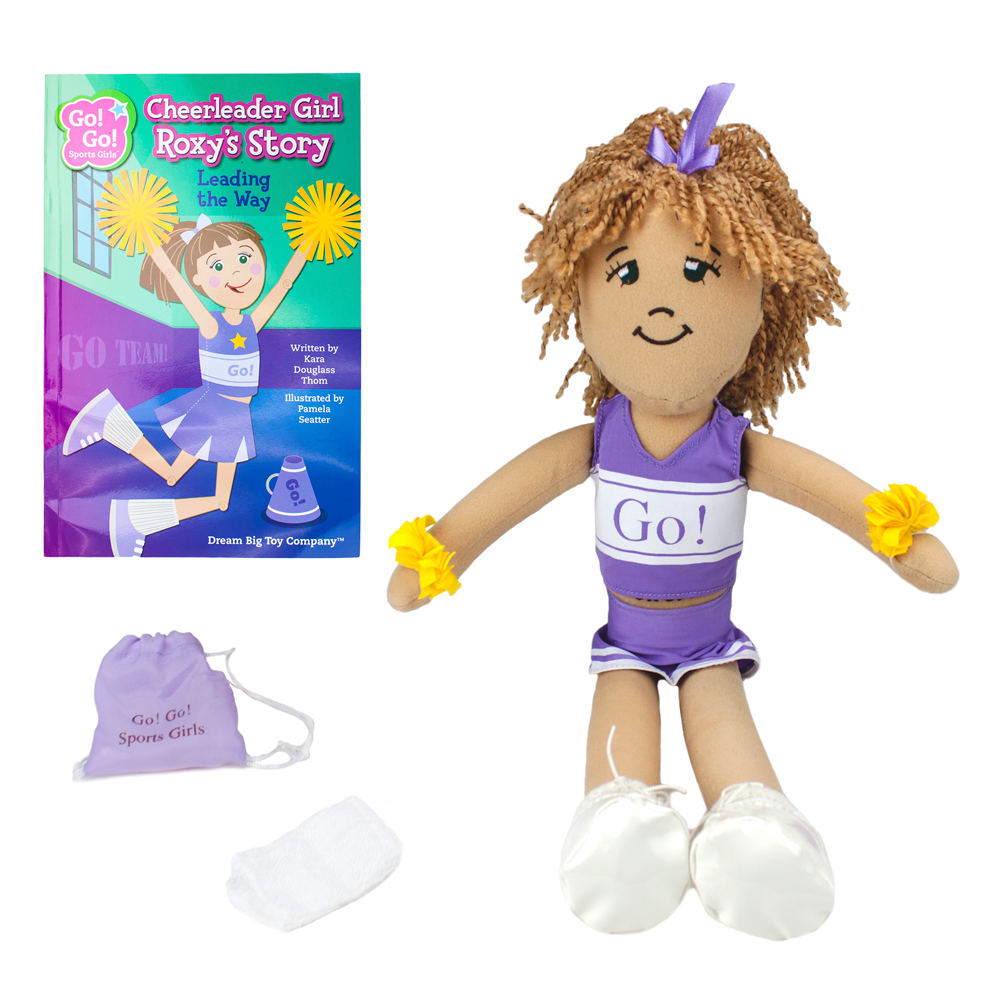 Cheerleader Girl Roxy Read & Play Doll and Book Set