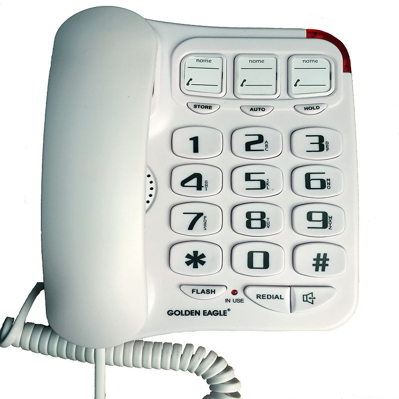 Big Button Speakerphone WHITE