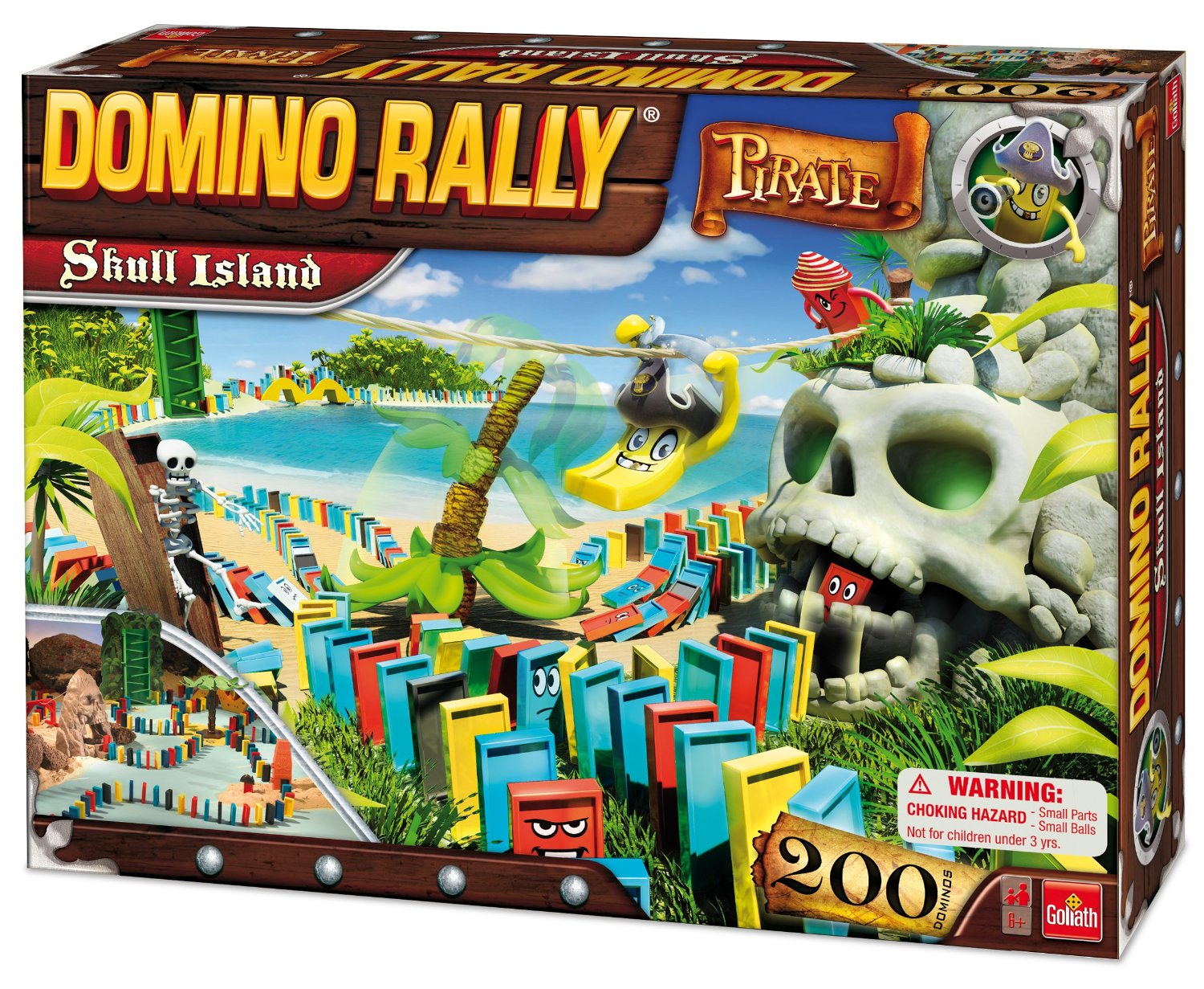 Domino Rally Pirate Skull Island Set