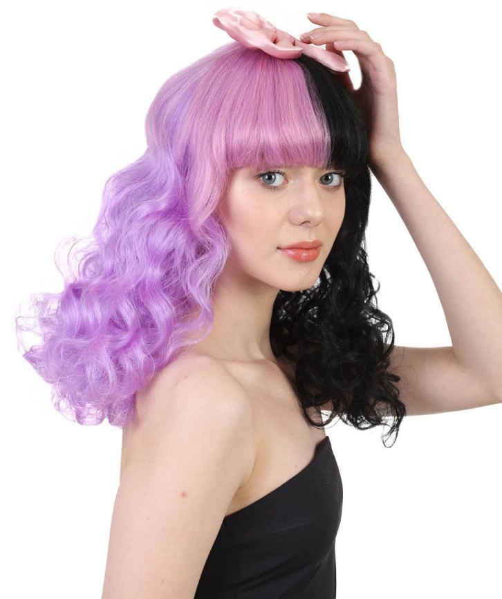 Two Tone Purple Wig