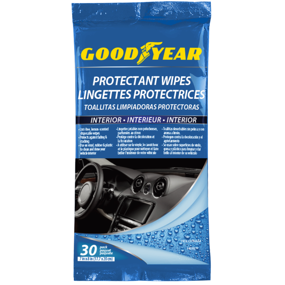 INTERIOR PROTECTANT WIPES  20PK