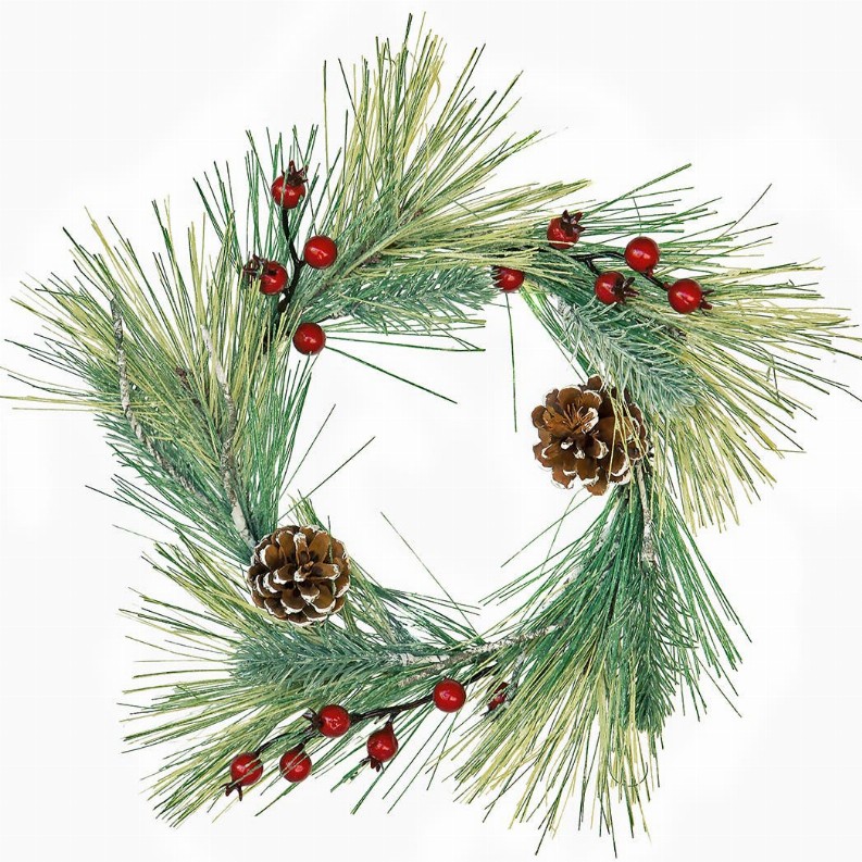 Frosty Pine - Cedar - Birch Wreath