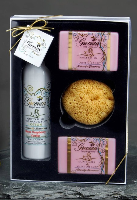 Lotion, Soaps and Sponge Gift Set Lavender