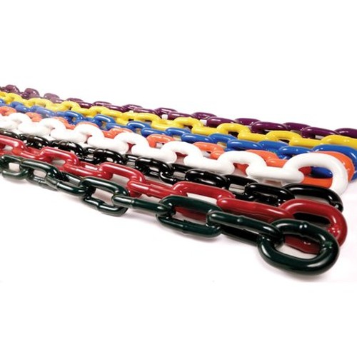 Vinyl Coated Chain 1/4X4 White