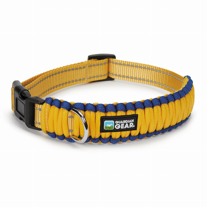 GG Reflective Paracord Collar Large Yellow