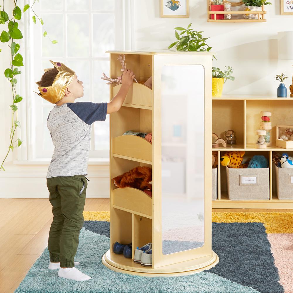 Rotating Dress Up Storage Natural