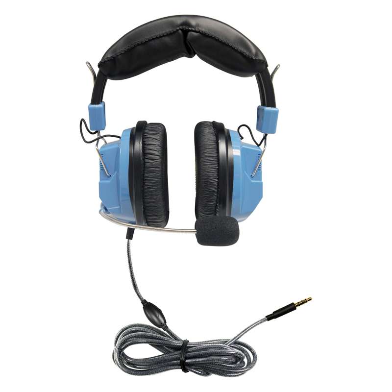 Deluxe Headset with Gooseneck Mic & In-Line Volume Control plus TRRS Plug