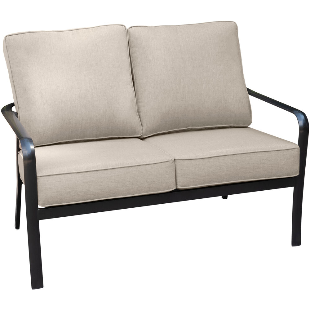 Commercial Aluminum Loveseat with Sunbrella Cushion