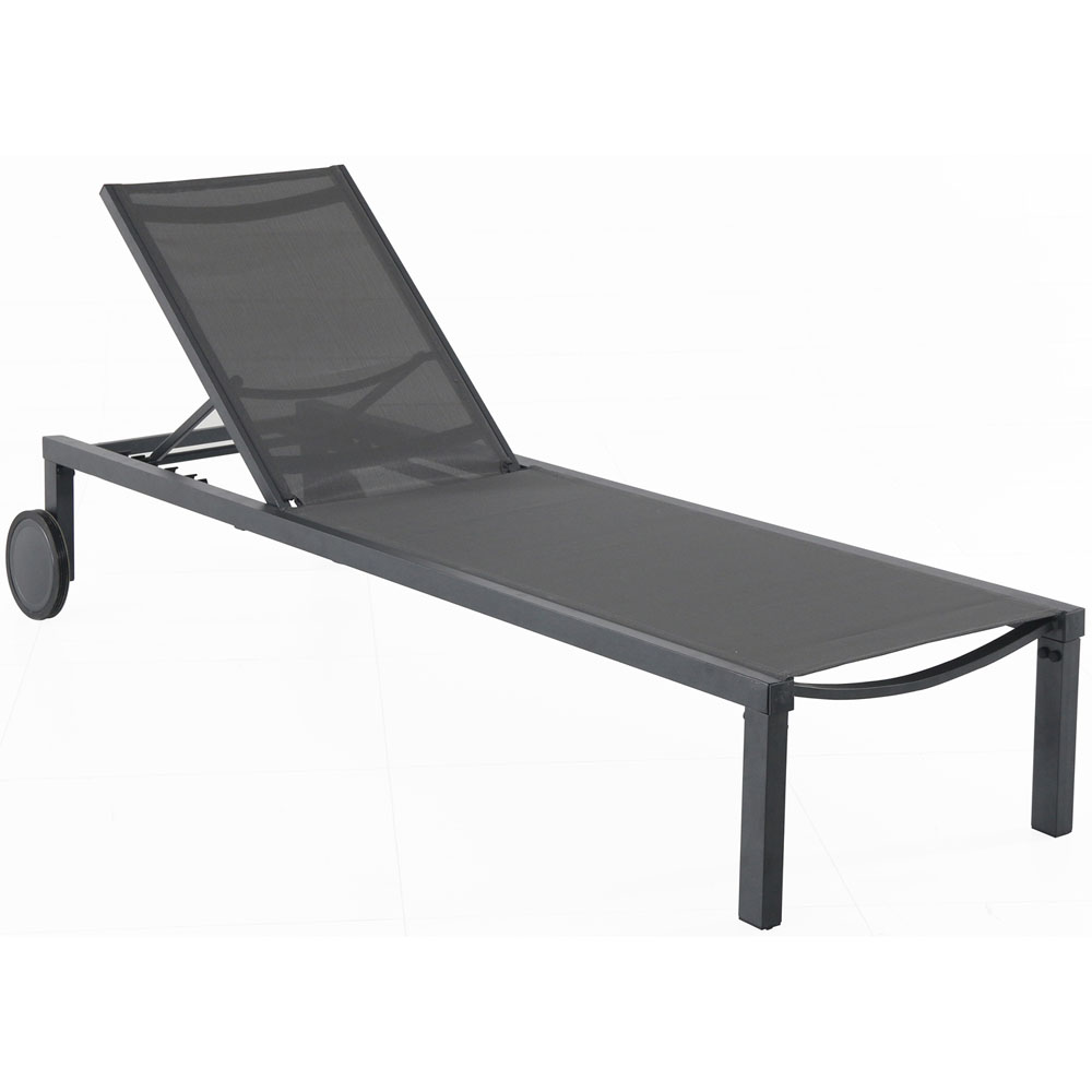Aluminum Sling Armless Chaise Lounge