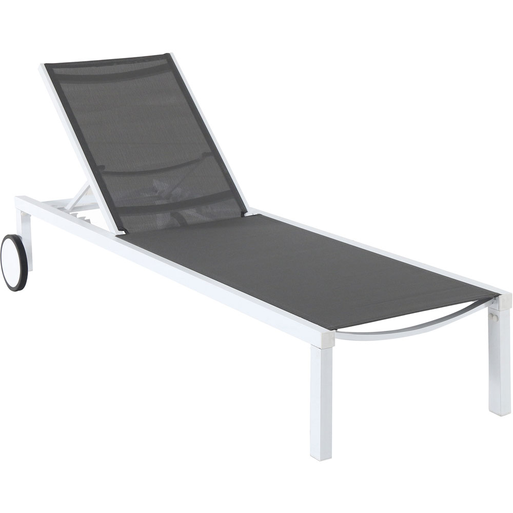 Aluminum Sling Armless Chaise Lounge