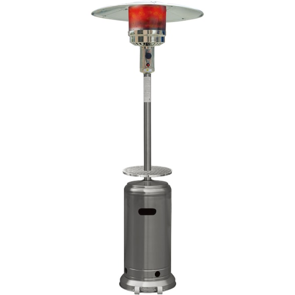 Steel Umbrella Patio Heater, 7' tall, Propane, 48,000 BTU