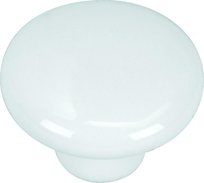48-8981 1.25 In. White Porcelain Knob