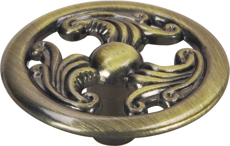 64-3023 Antique Bronze Filigree Cabinet Knob