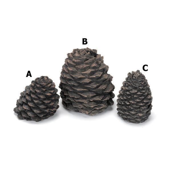 Hargrove Large Straight Ceramic Pine Cone For Gas Logs - 1210-BX