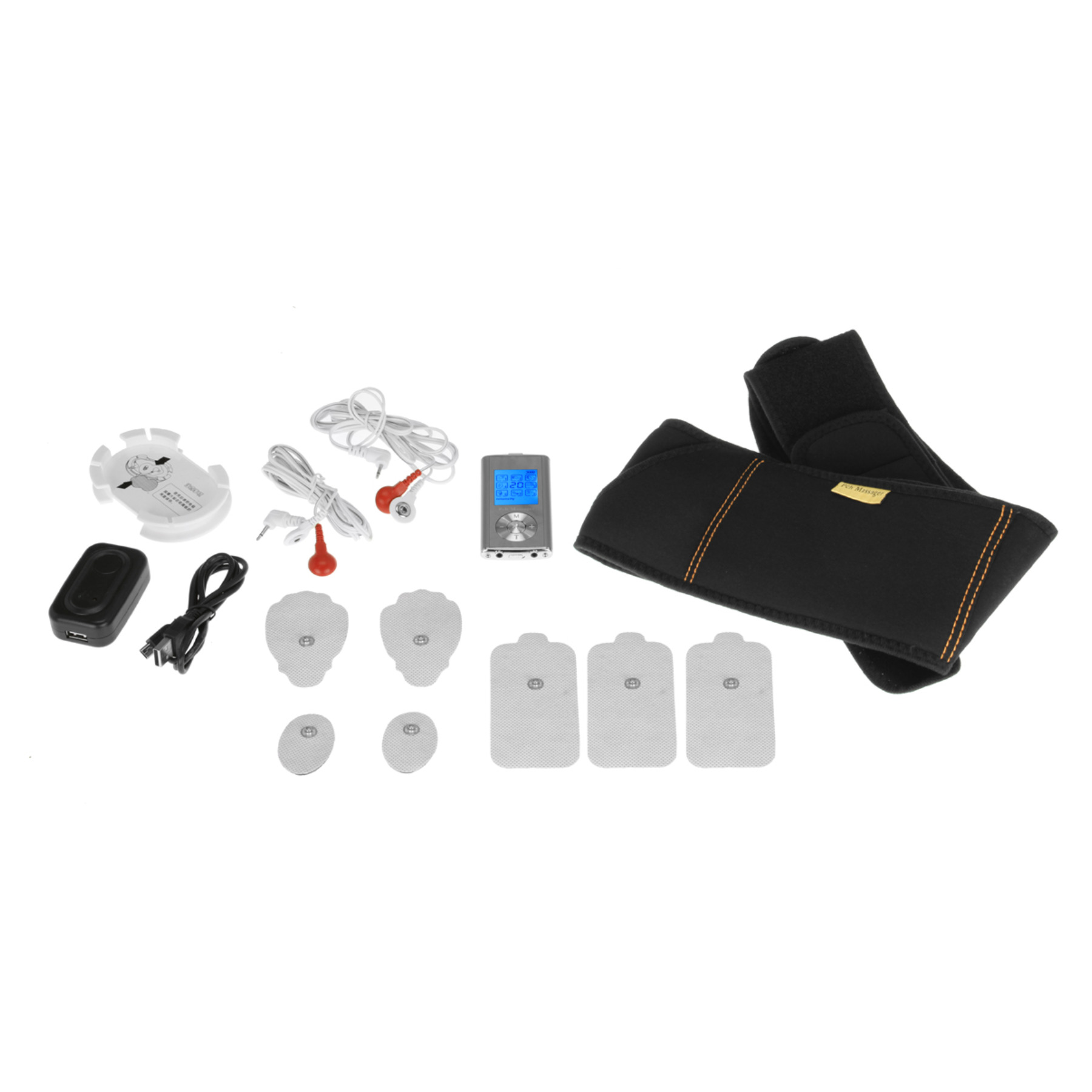 PCH Digital Pulse Massager 2 - Silver Belt Combo Set