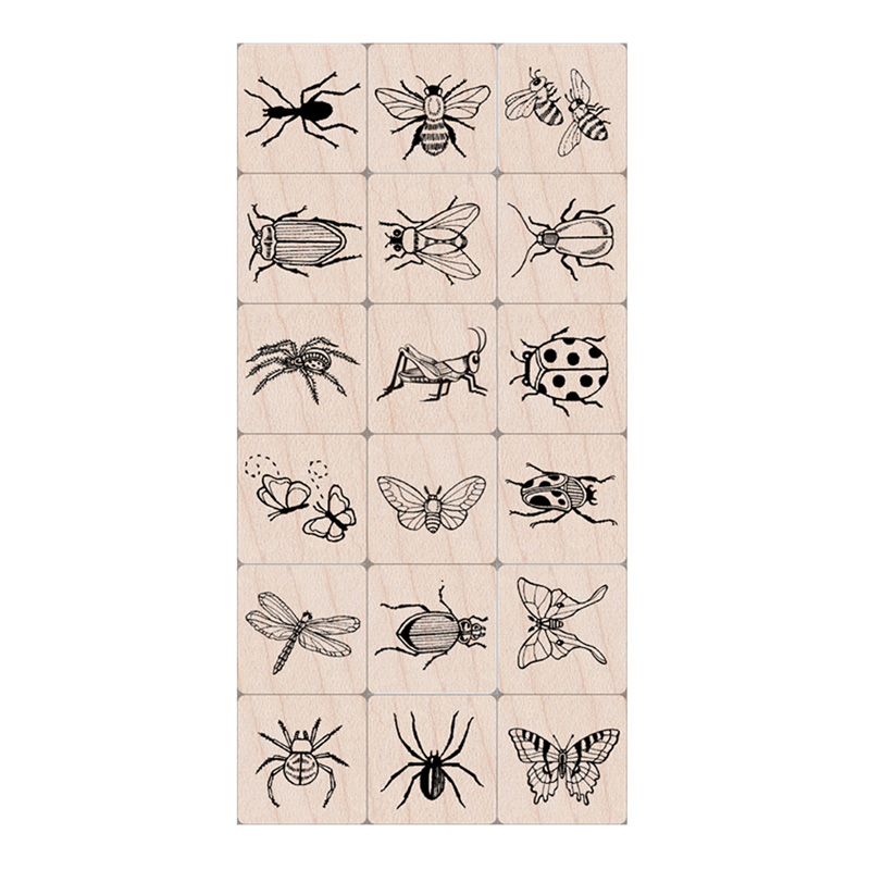 Ink 'n' Stamp Bugs Stamps, Set of 18