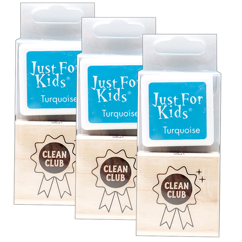 Just for Kids Clean Club Herokids Stamp With Ink, Pack of 3