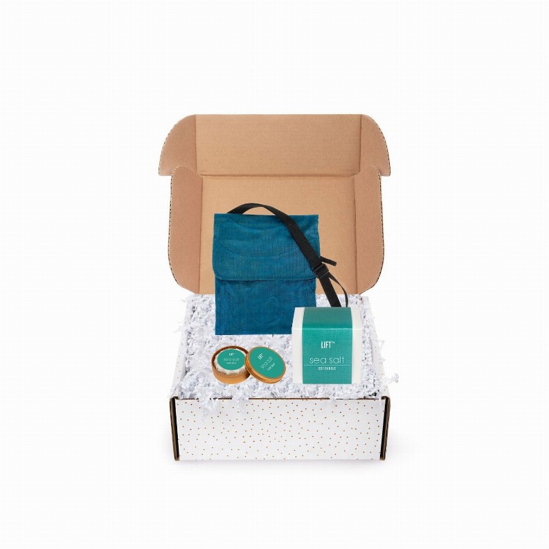 Spring Kit -Bag, Candle & Soap - TEAL SEA SALT