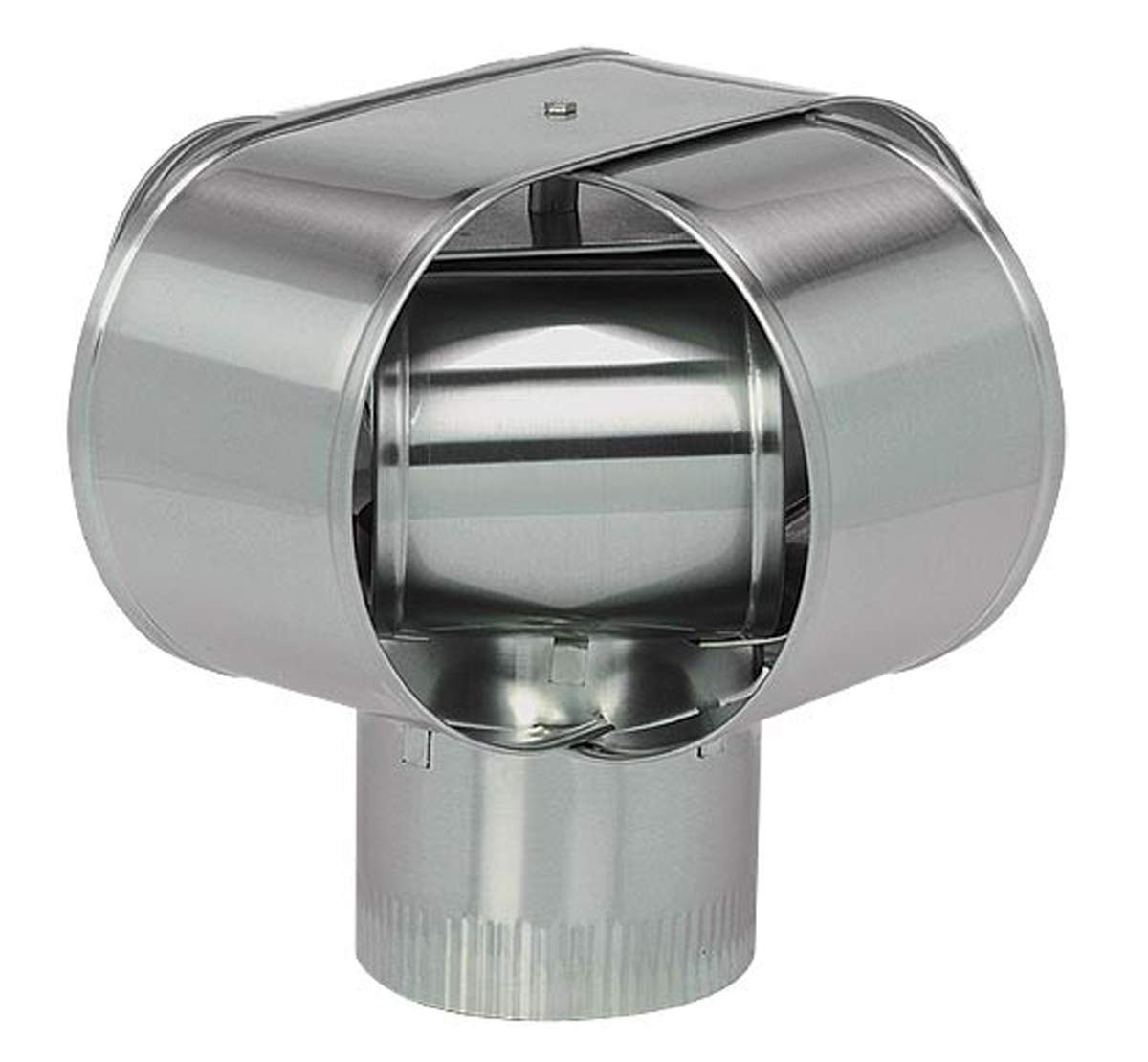 7" Homesaver Windbeater Stainless Steel Cap, 24-Ga.