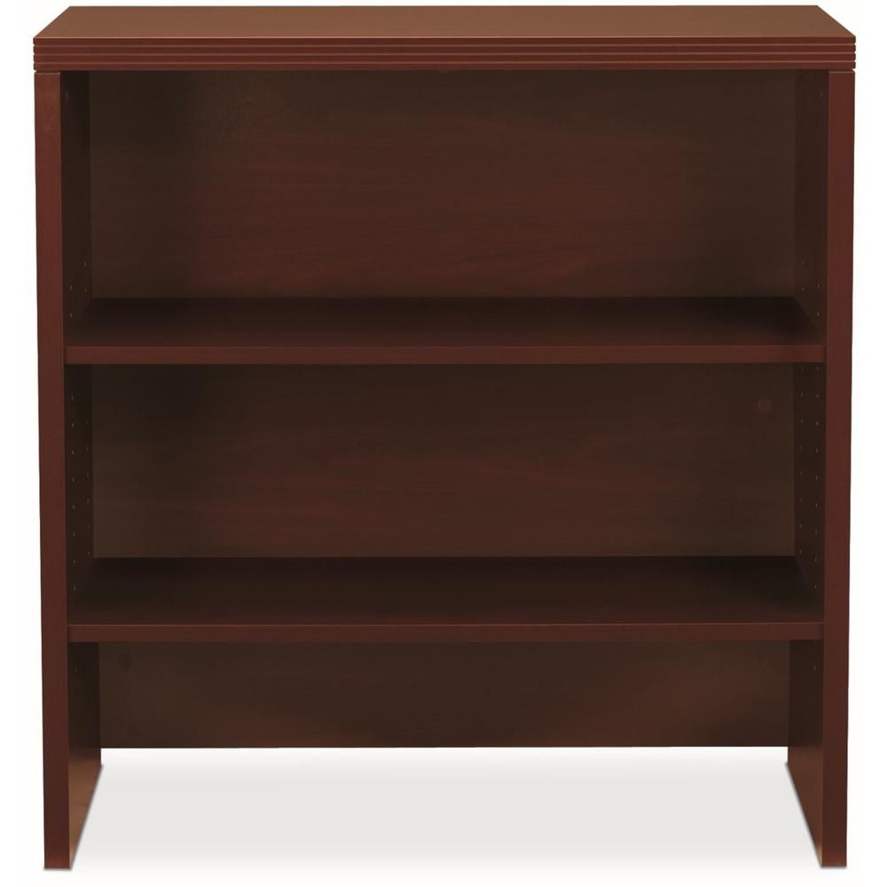 HON Valido H115292 Bookcase Hutch - 36" x 14.1" x 37.5" - 2 Shelve(s) - Ribbon Edge - Finish: Mahogany