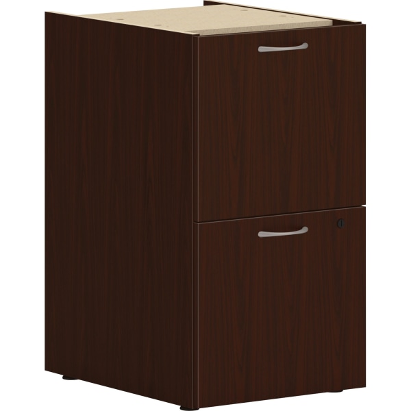 HON Mod HLPLPSFF Pedestal - 15" x 20" x 28" - 2 x File Drawer(s) - Finish: Traditional Mahogany