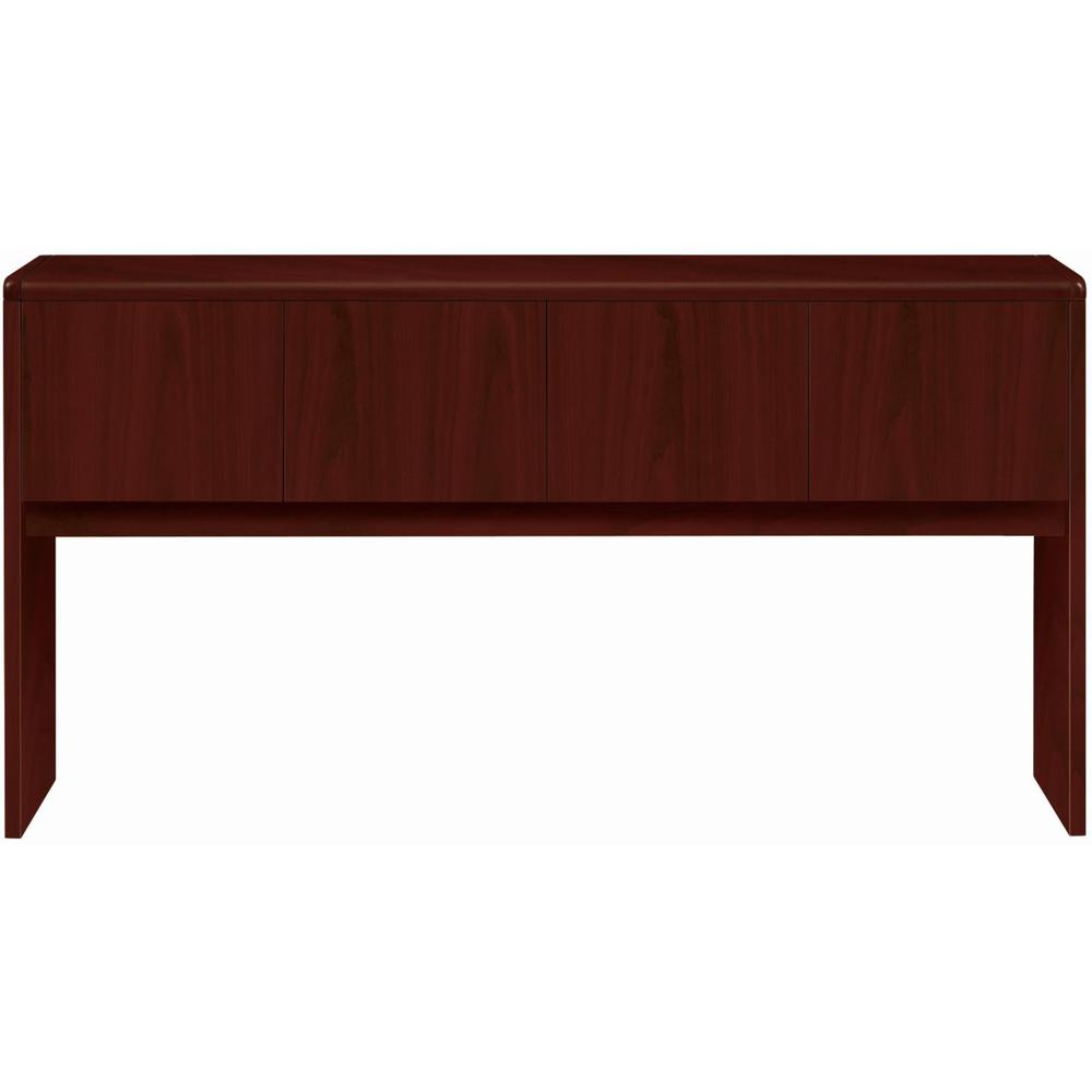 HON 10700 H107318 Hutch - 74.6" x 14.6" x 37.1" - Waterfall Edge - Finish: Mahogany