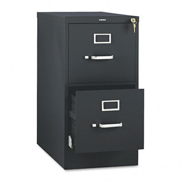 HON 510 H512 Vertical Column - 15" x 25" x 29" - 2 Drawer(s) - Finish: Black