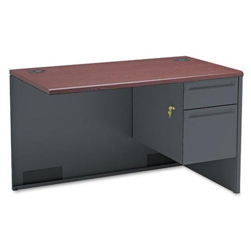 HON 38000 H38215R Return - 48" x 24" x 29.5" - 2 x Box, File Drawer(s) - Waterfall Edge - Finish: Charcoal