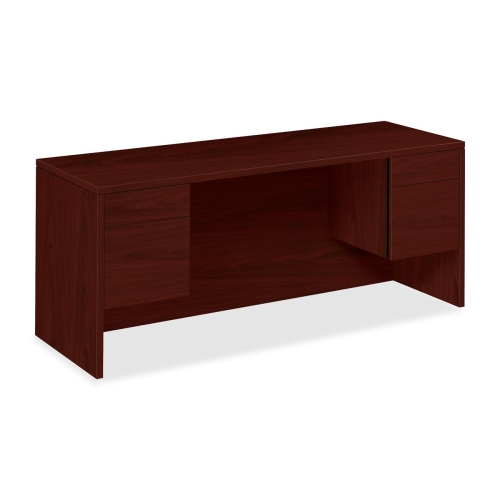 HON 10500 H10543 Credenza - 72" x 24" x 29.5" - 4 x Box, File Drawer(s) - Flat Edge - Finish: Mahogany