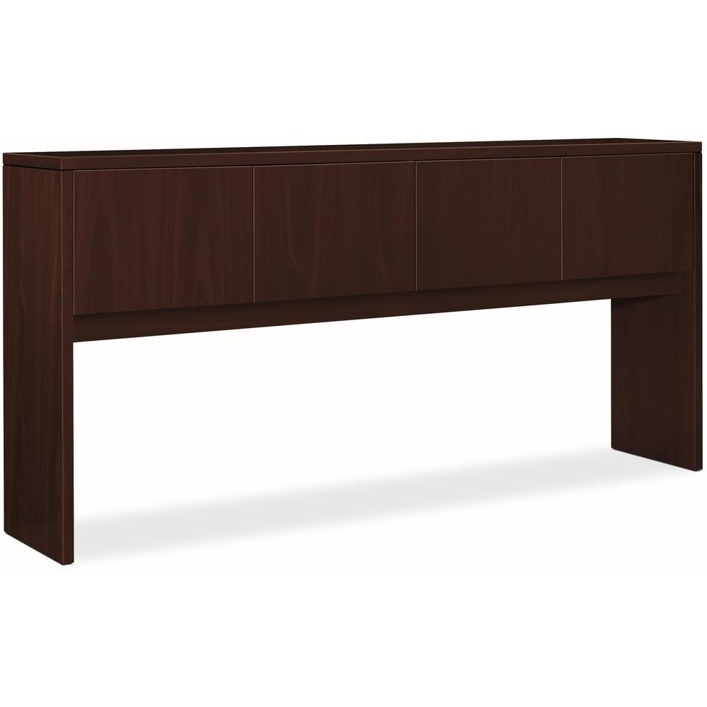 HON 10500 H105327 Hutch - 78" x 14.6" x 37.1" - Flat Edge - Finish: Mahogany