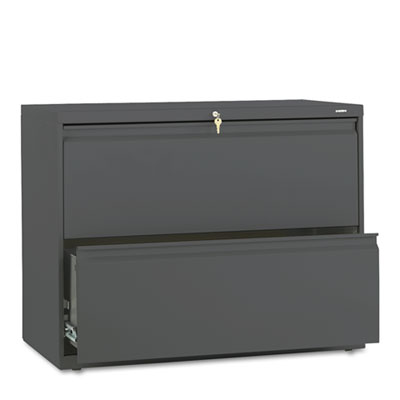 HON Brigade 800 H882 Lateral File - 36" x 19.3" x 28.4" - 2 Drawer(s) - Finish: Charcoal