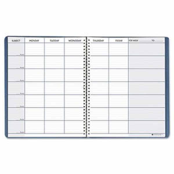 Teacher's Planner, 45 Weeks, Blue, 8-1/2" x 11"