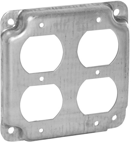 907C 4 In. Square 2 Dlp Recp Box Cover